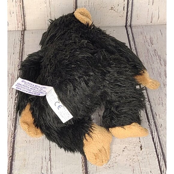 8" Vintage Aurora Baby Chimpanzee Monkey Plush Stuffed Animal Black & Brown - Picture 3 of 3